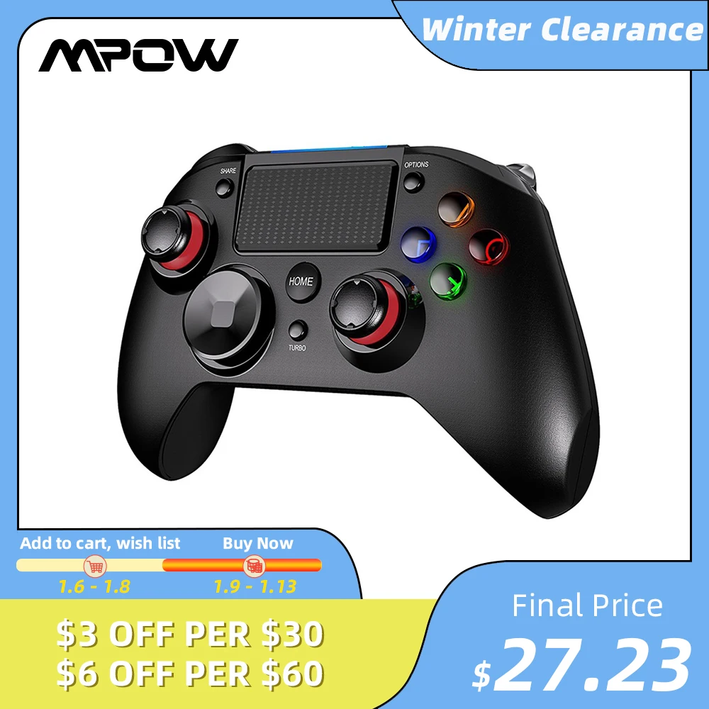 Mpow Wireless Gamepad Joystick Pc263 Gaming Controller With 16h Playtime Controller For Ps4 Ps5 Pc Android Igrovoj Kontroller Earphone Accessories Aliexpress