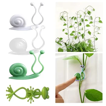 10pcs Reusable Cable Wire Tie Cute Decorative Twist Bendable Garden Plant Climbing Support Adjustable Flexible Clip For Stem