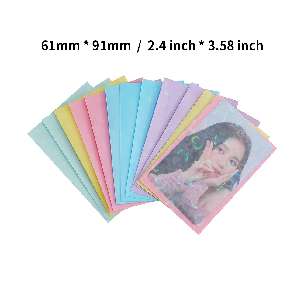 Saco de cartão Kpop Toploader, Mangas Photocard, Cartões fotográficos Idol, Saco de armazenamento protetor, 20pcs por pacote