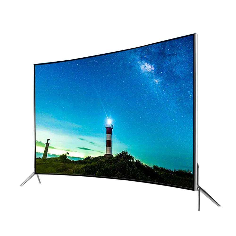 4K UHD Android TV 42 55 65 72 inch curved tv smart led tv with usb 2021 50 60 inch 4k hd smart network wifi lcd tv 50 x1 m sets lot 6000 series aluminum profile for led and large pendant profile with curved parts for suspension lamp