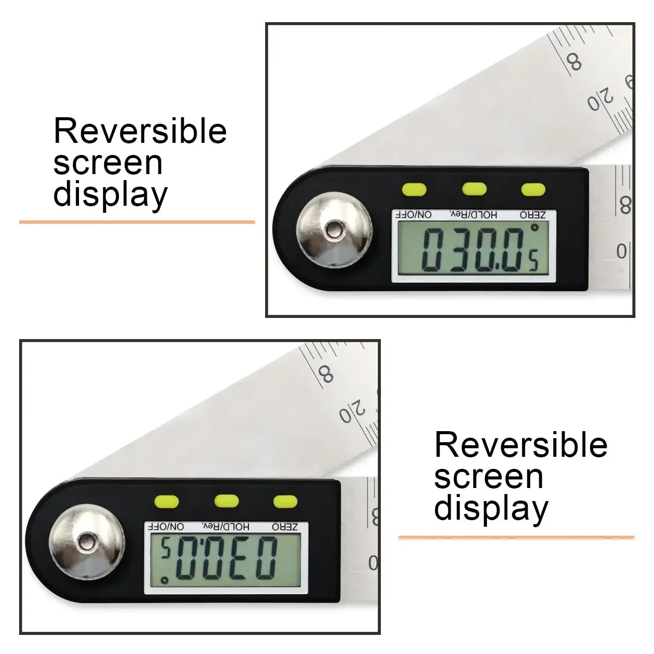 200/300mm Digital Protractor Inclinometer Angle Finder Level Measuring Instrument Digital Goniometer Angle Ruler 4