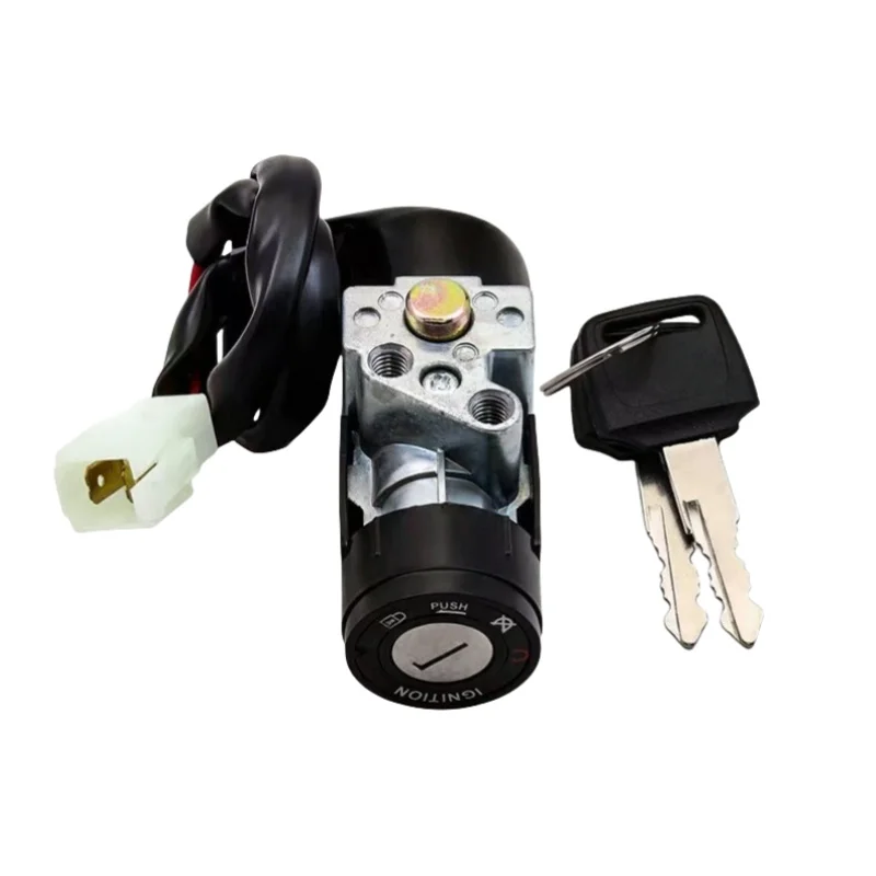 점화 스위치 연료 가스 캡 시트 커버 잠금 장치 (혼다 CBR125R 2004-2005 CBR125RS 2005-2007 CBR125RW 2005-2010 용 키 포함)