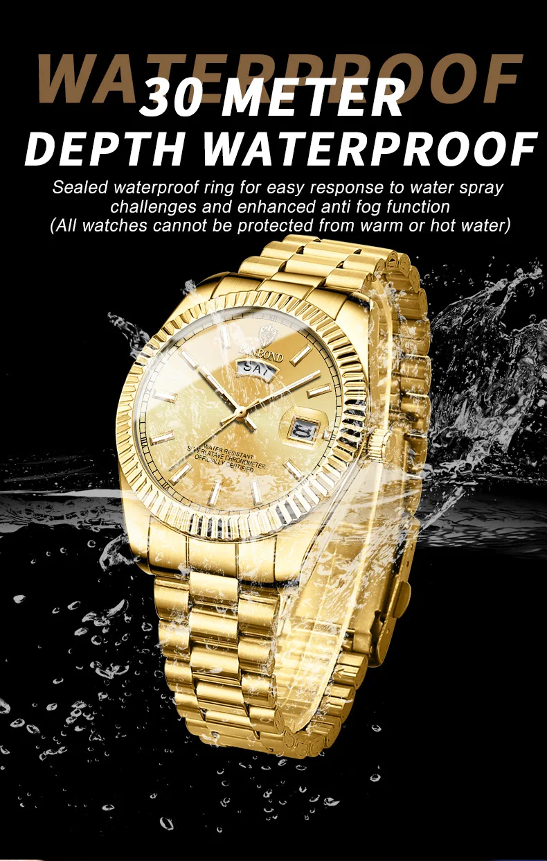 BINBOND Men's Quartz Watch