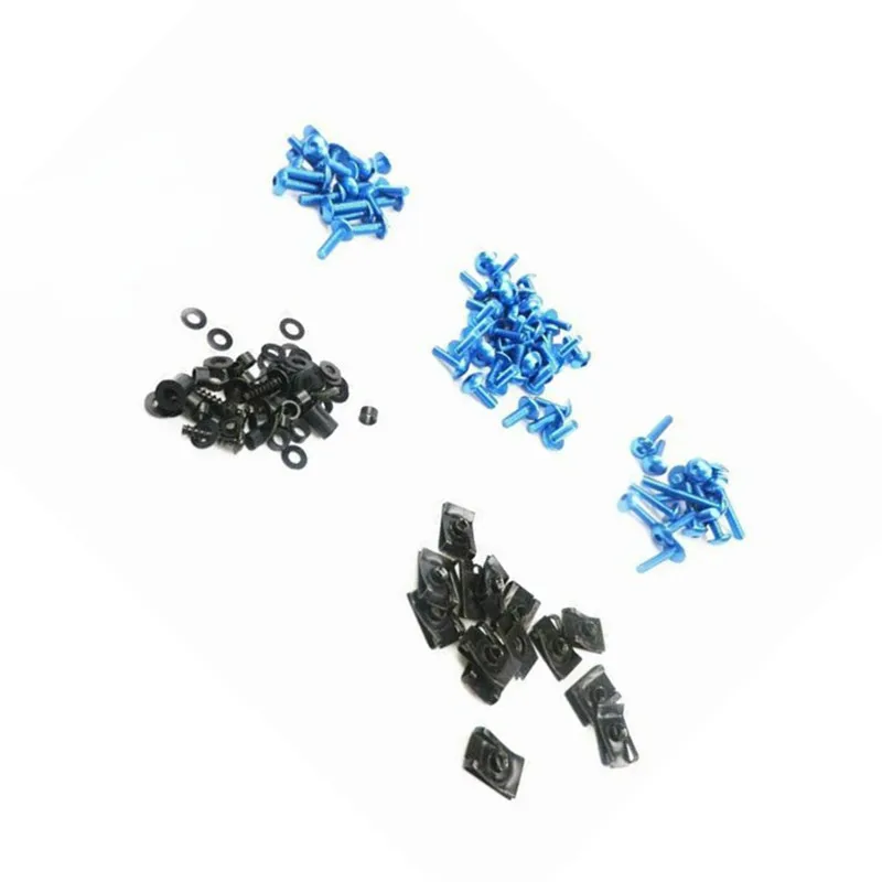 

Blue Sport Fairing Bolt Kit Body Fasteners Clip Screws CBR YZF GSXR Ninja R6 R1