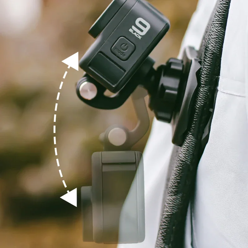 Mochila Clip Kit para Dji Osmo Pocket 360 Graus Rotação Titular Forte Fixo Estabilizar Suporte Gopro e Dji Action Câmera 4in 1 - Image 4