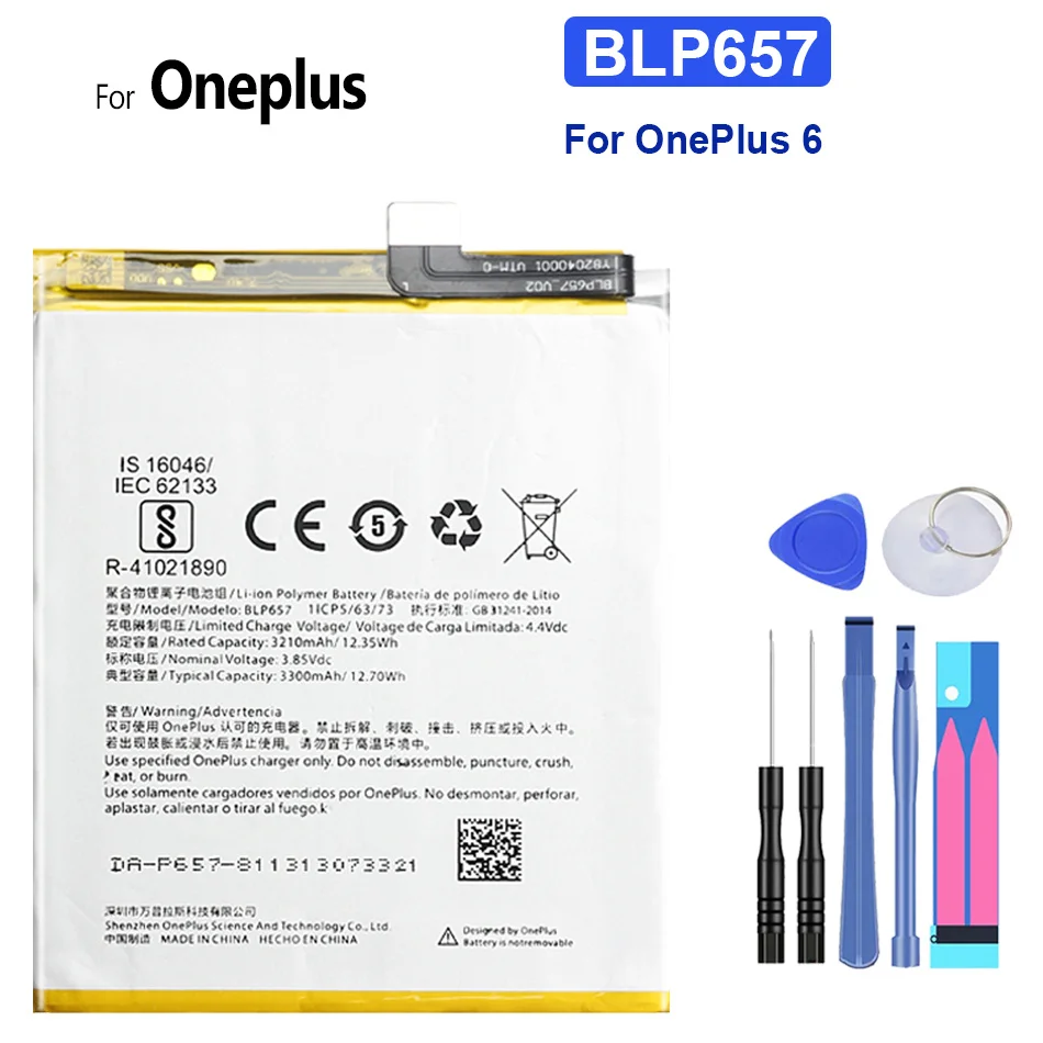 

BLP657 мобильный телефон аккумулятор для OnePlus 6 OnePlus6 One Plus 1 + 6T 7 6 5 5T 3 3T 2 1 A0001 высококачественные батареи