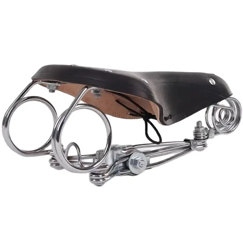 FREE-Cycling Saddle Vintage Oversized Large Steel Bow Double