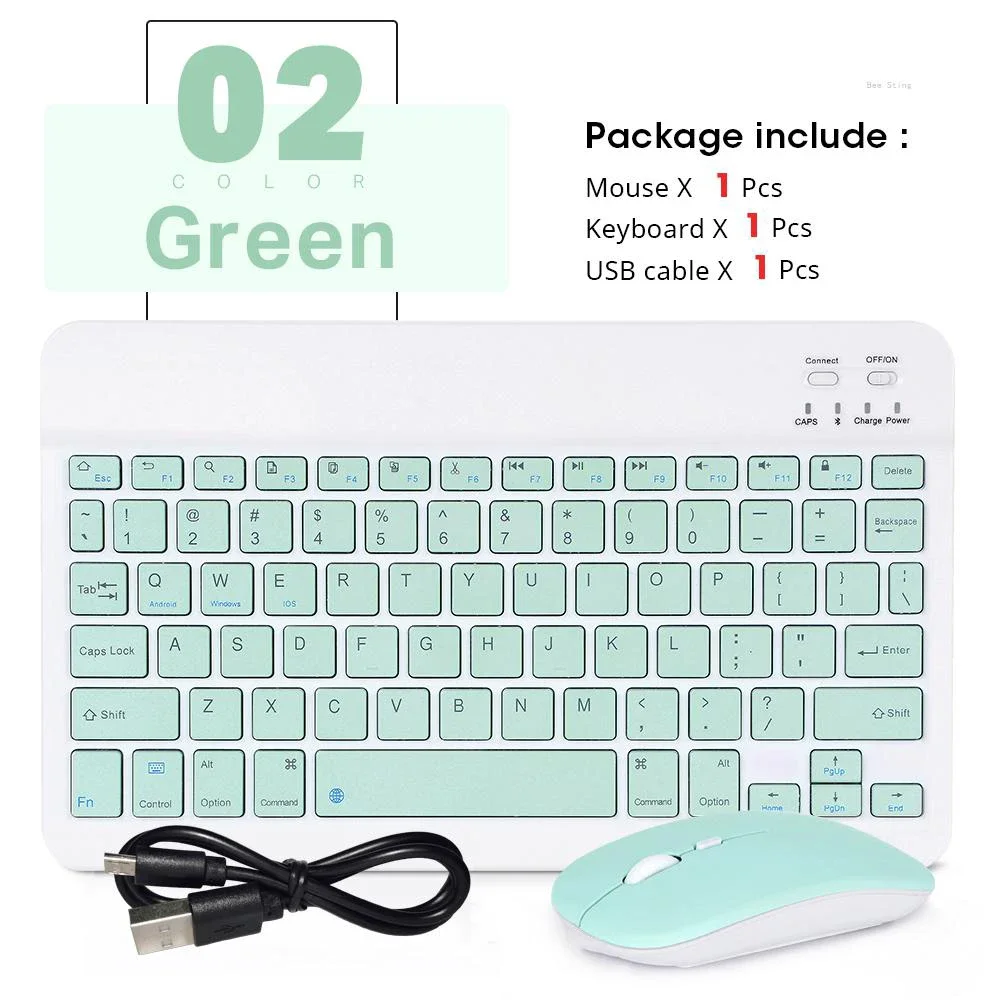 Premium Portable 10-inch Wireless Hebrew/English Keyboard Set