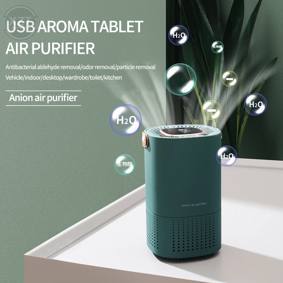 Air Purifier Silent Indoor Anion Mini Air Cleaner Pet Odor Remover Cat Odor  Purifier for Living Room Tabletop Bedroom Car Closet - AliExpress