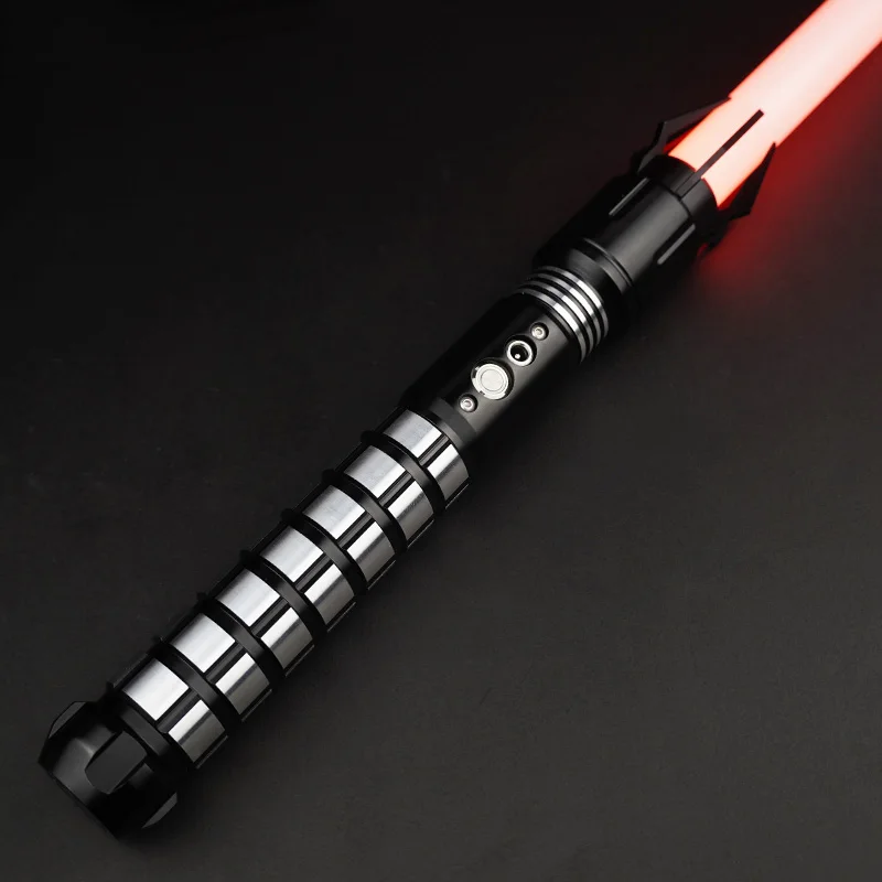 

Metal Aluminum handle Lightsabers RGB/Pixel Smoothly wields 25 fonts multiple color-changing percussion effects FX Duel