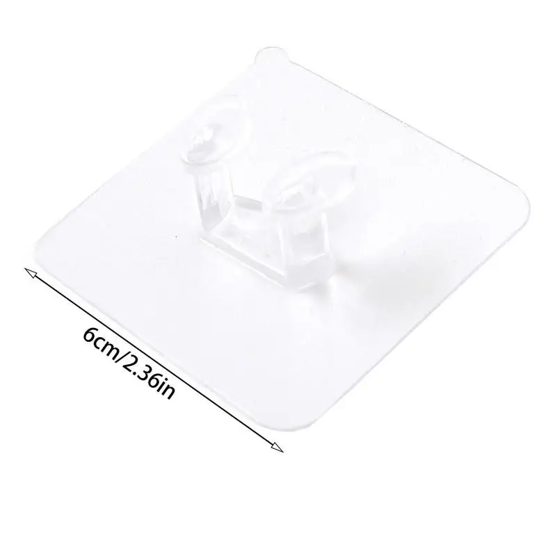 Clear Adhesive Hooks Self Adhesive Hooks Transparent Multi-purpose Nail Free Double Side Hooks For Outdoor Kitchen Room Bathroom