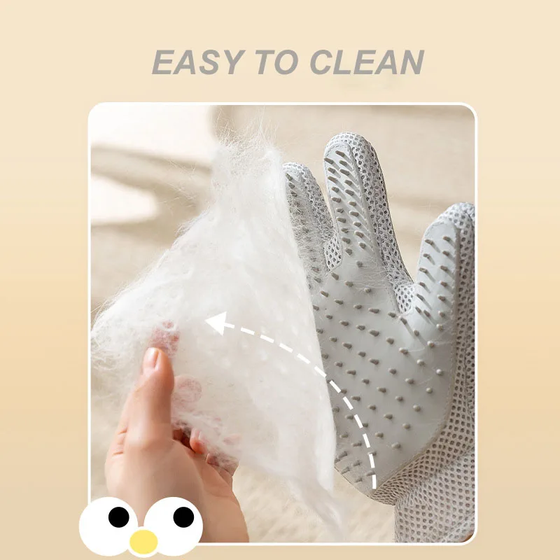 Cat Massager 1pc Dogs Grooming Glove Silicone Fabric Cats Brush Comb Shedding Hair Gloves Dogs Bath Cleaning Supplies Pet Combs