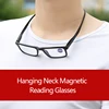 New Unisex Hanging Neck Magnet Reading Glasses magnifier Men Women Magnetic Presbyopic Eyeglasses Rivets Hyperopia Spectacles 5