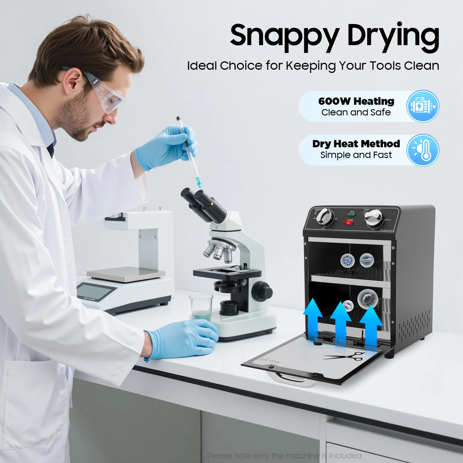 Hochtemperatur-Sterilisator 8 l – 600 W Trockenhitze-Desinfektion