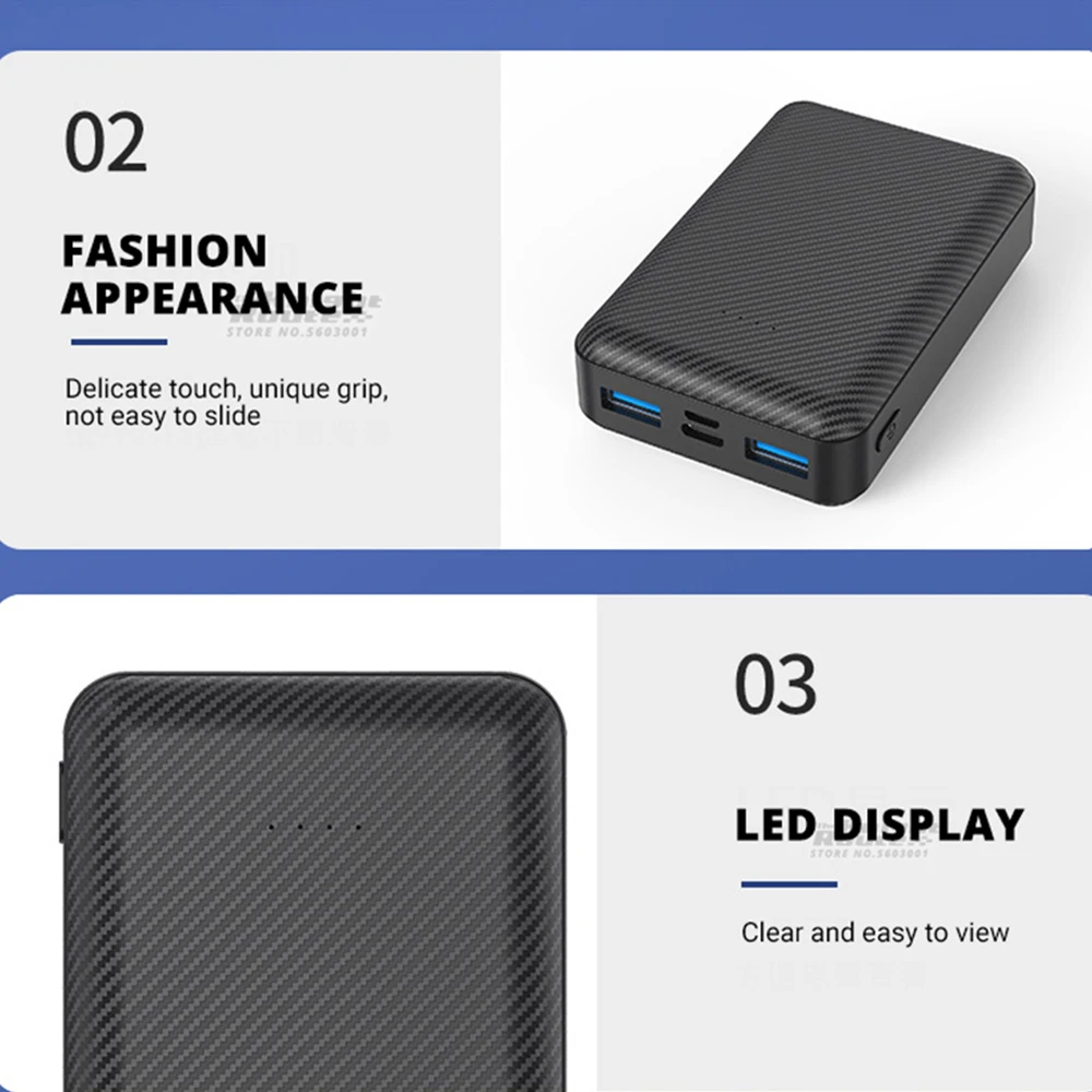  Dr. Prepare 10000mAh Battery Pack Charger Portable, 5V 3A USB C  Power Bank with Dual Output, Ultra-Compact External Battery Pack for Heated  Vest, Heated Jacket, iPhone and iPad : Cell Phones