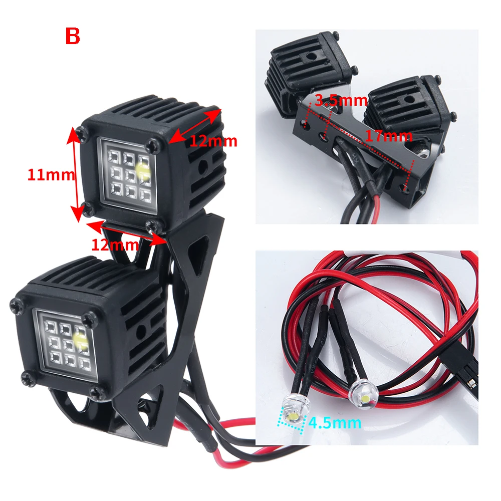 YEAHRUN LED   Ʈ Ʈ Ʈ TRX-4 TRX6  SCX10 ̽ SCX24 1/10 1/24 RC ڵ Ʈ  ǰ