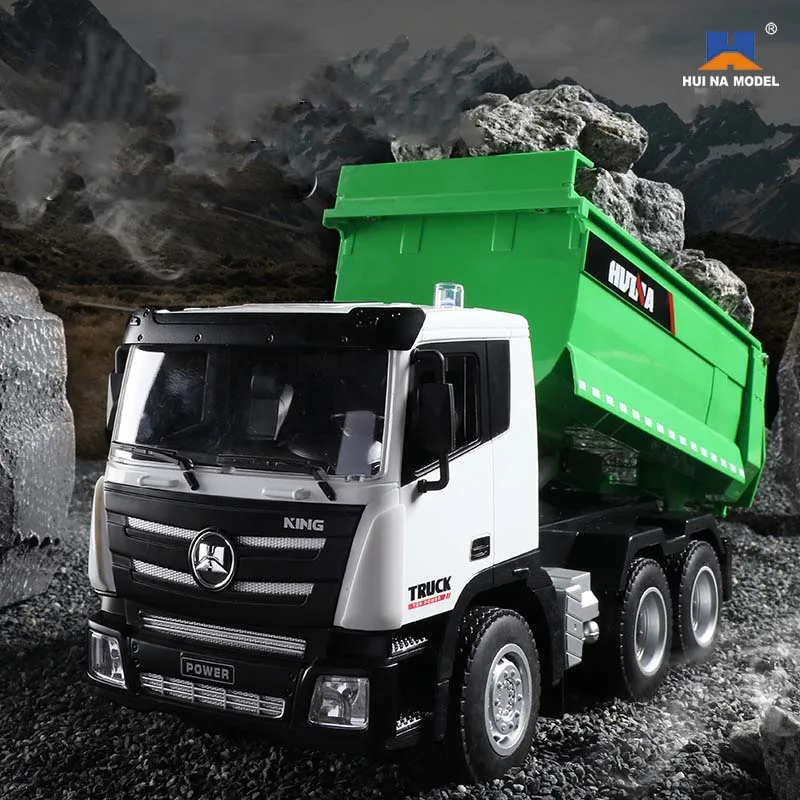 

Huina 556 557 Alloy RC Dump NEW 2.4G 1/18 9CH Scale Remote Control Construction Truck Mixer Car Toys Vehicle For Boys