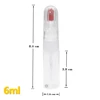 6ml 100pcs/lot (without printing) Kimcci Dotted Pen+Drawing Pen Nail Art Tools 2 IN 1 Needle Brush Dual-use  Empty Bottle 2