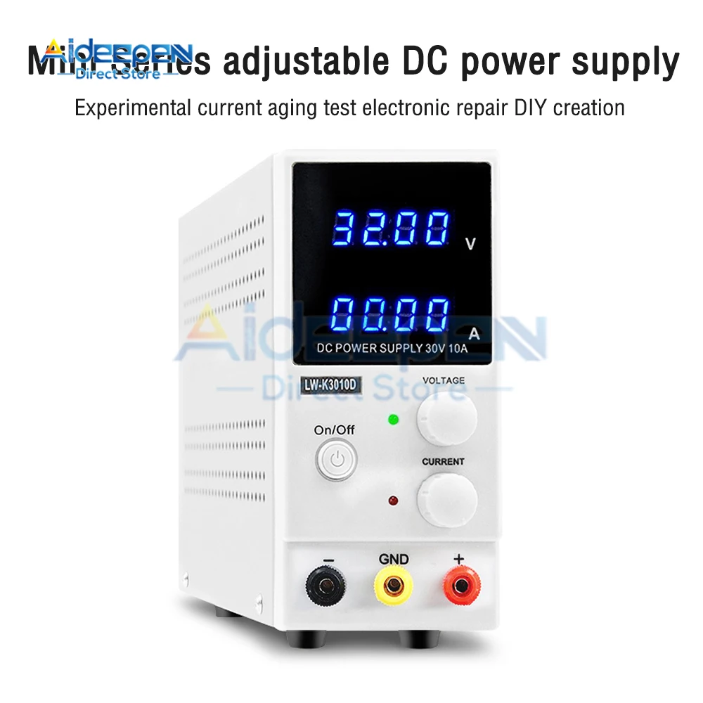 30V-10A-Newly-DC-Power-Supply-4-Digits-Display-Adjustable-Mini ...