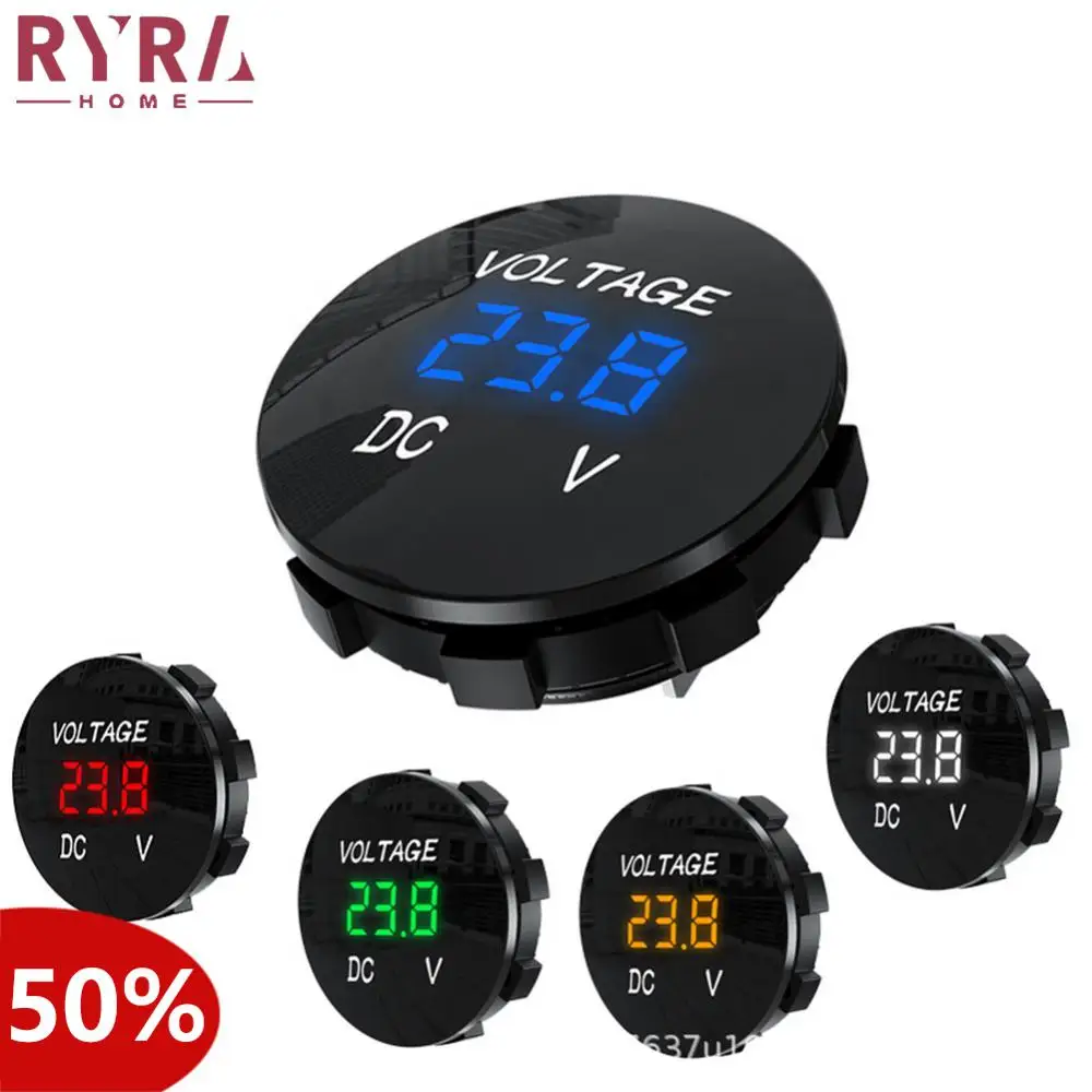 Mini rundes wasserdichtes Voltmeter für Motorboot und Motorrad