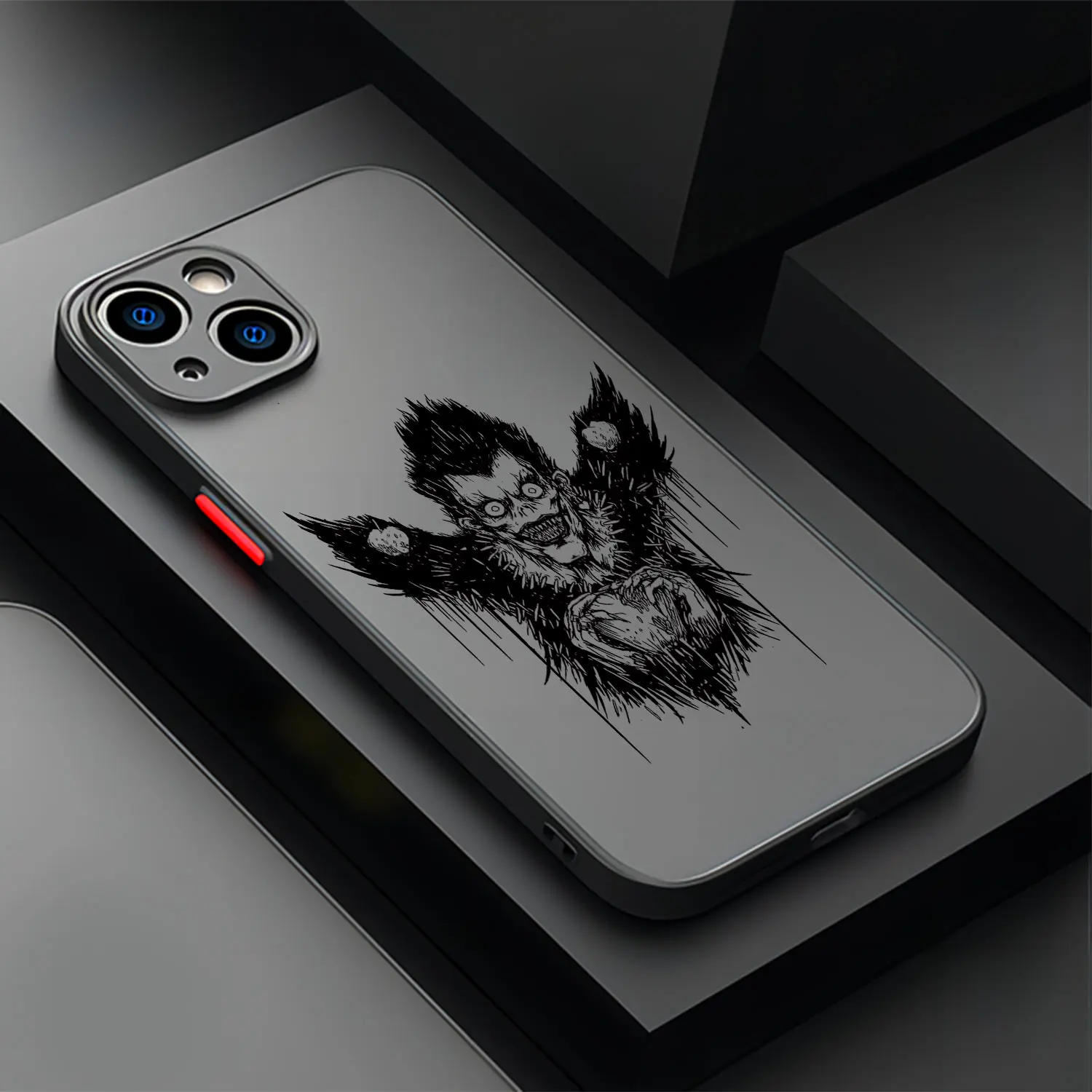 thumbnail image 1 of Funda de teléfono de Anime Death Note, cubierta trasera transparente mate para iPhone 16, 15, 14, 13, 12, 11, Mini Pro Max, X, XR, XSMax, 7, 8 Plus, 1 of 5