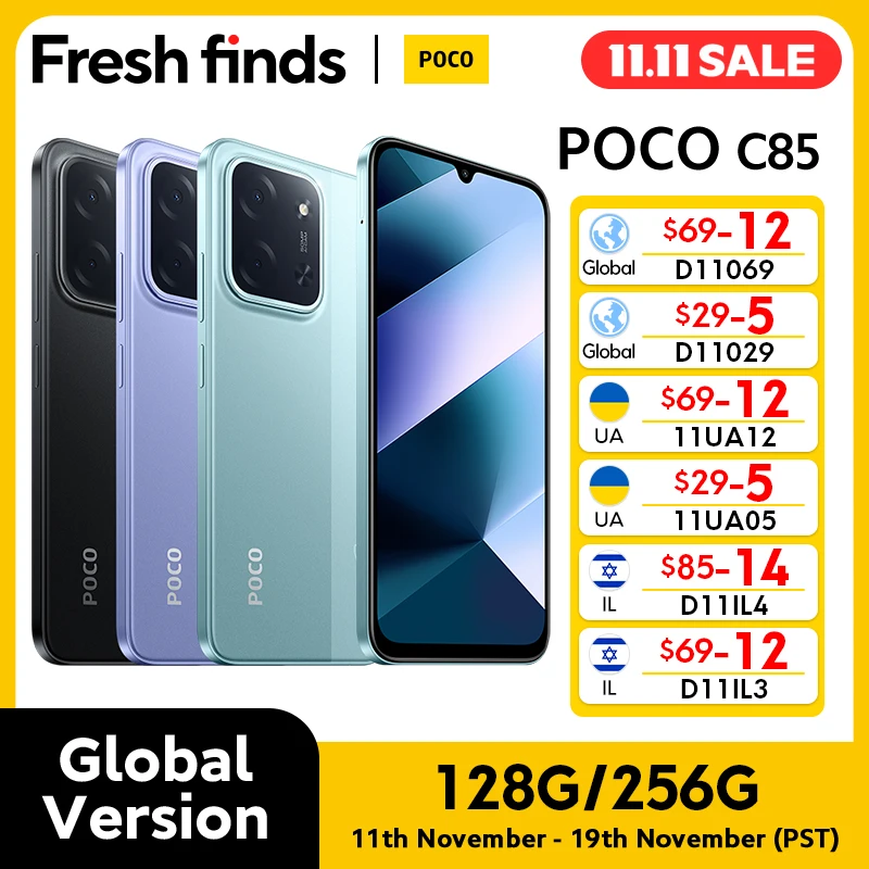12月7日までの出品　POCO C85 スマートフォン本体 楽天市場】Xiaomi POCO C85 4G 《グローバル版》 【 新品 送料無料 SIM