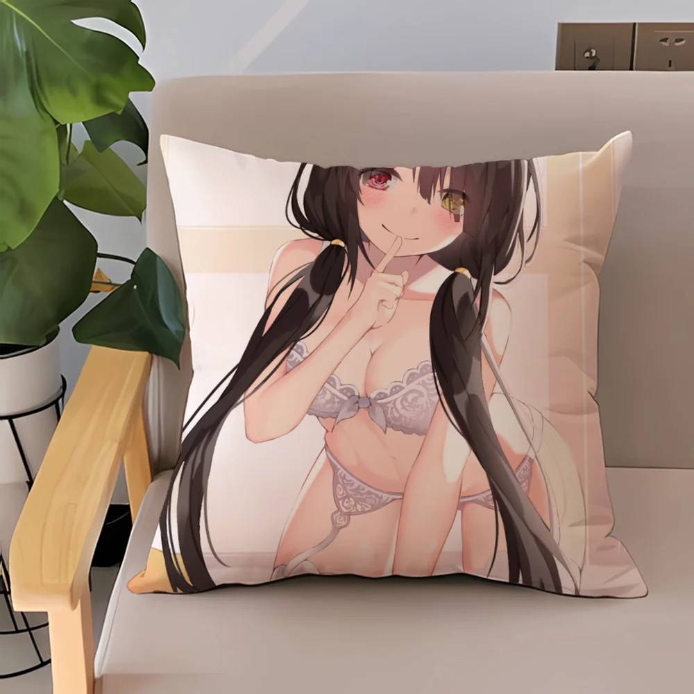 

Double-sided Printing Tokisaki Kur Cushion Cover 45x45 Cushions Covers Decorative Pillowcase 50x50 Pillow Cases Short Plush Sofa