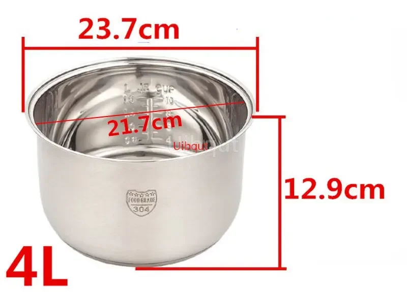 Durable Non-Stick 304 Stainless Steel Rice Cooker Inner Pot Replacement