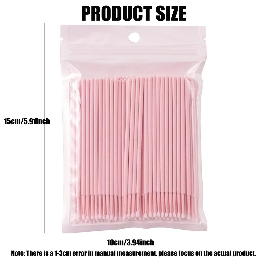 Disposable MicroBrush Eyelash Cleaning Brush Lash Extension Individua Tool For Eyelashes Removing Swab Micro Brushes 300pcs