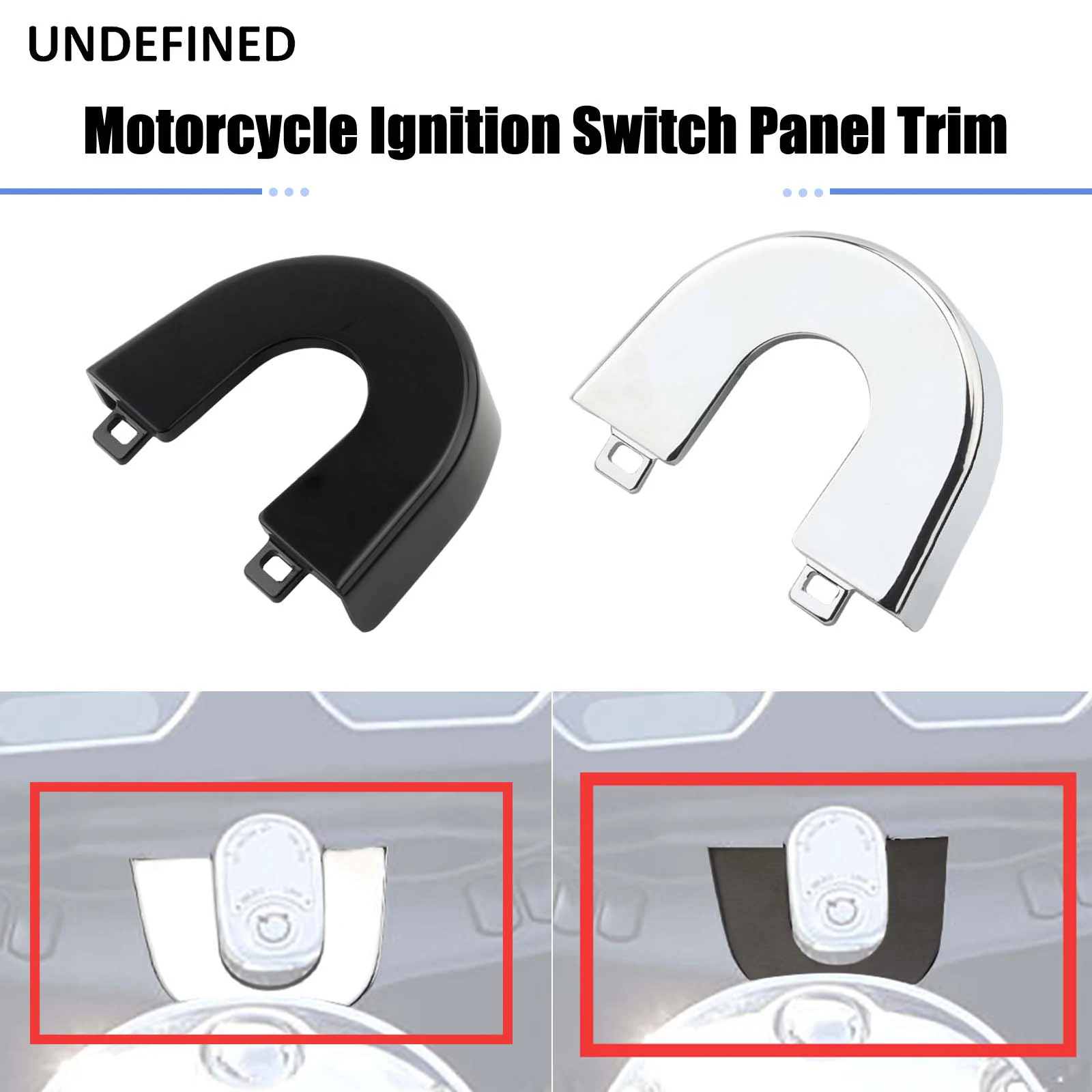 MotorcycleIgnitionSwitchPanelTrimCoverForHarleyTouringRoad