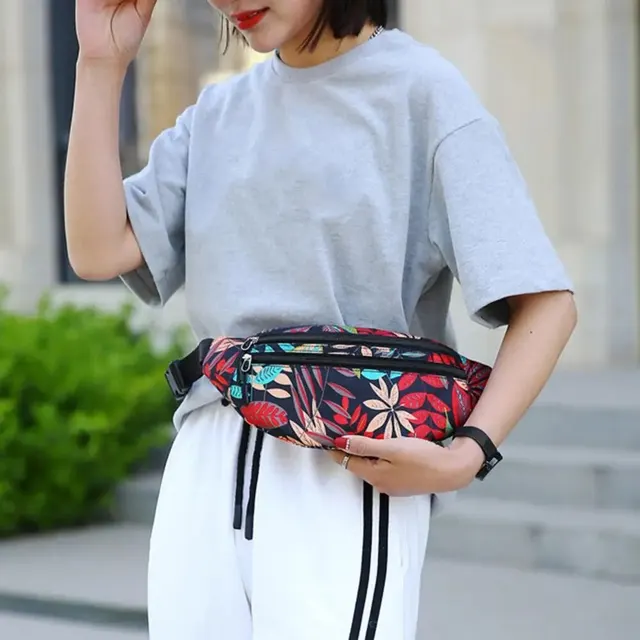 Borsa Marsupio Donna Marsupio Olografico Rosa Impermeabile E