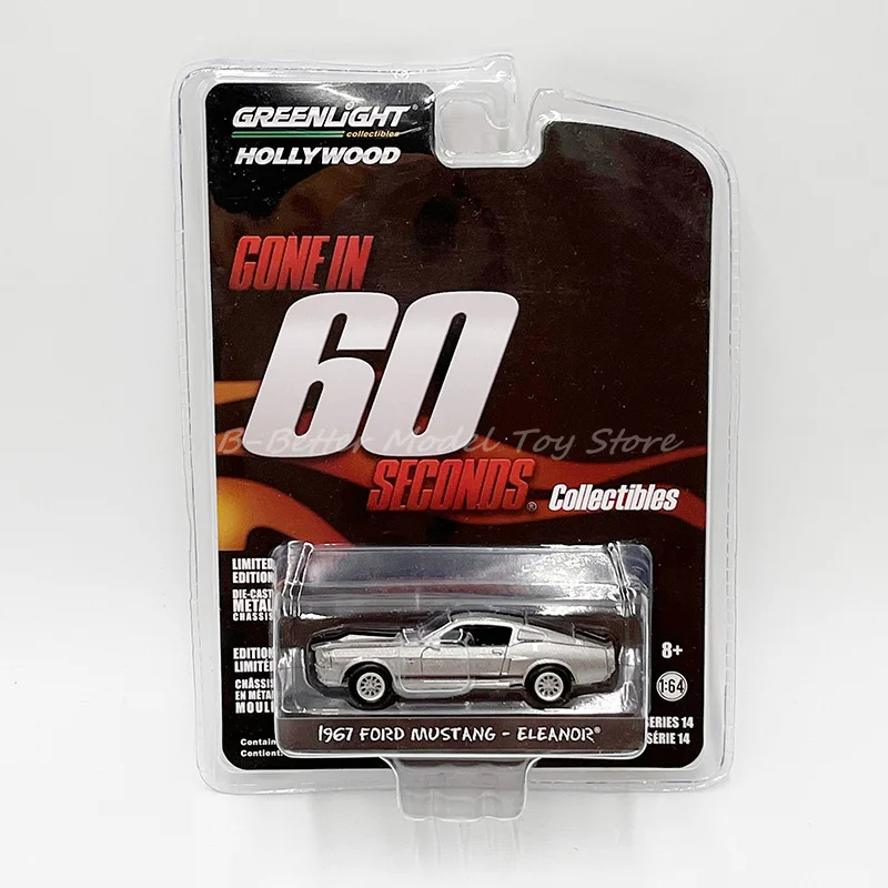 

Greenlight 1:64 литая Игрушечная модель автомобиля 1967 Ford Mustang - Eleanor / 1988 Реплика коллекционных предметов