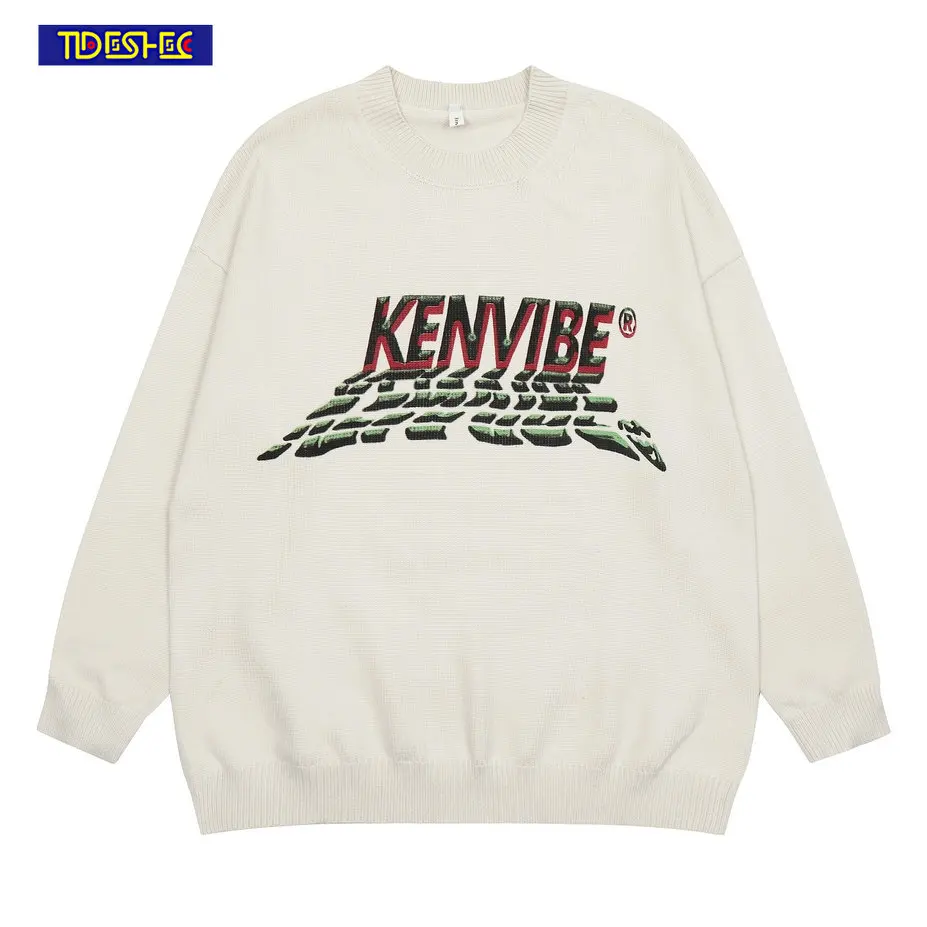 

Women 2023 Autumn Streetwear Men Letter Print Pullover Loose Tracksuit Men Clothing Casual Oversized Harajuku Long Sleeve