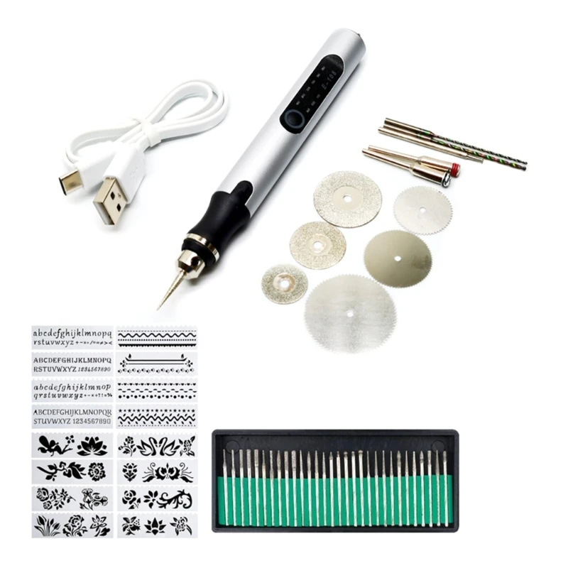 

50JC USB Rechargeable Drill Engraving Pen Drill Wireless Grinder Pen
