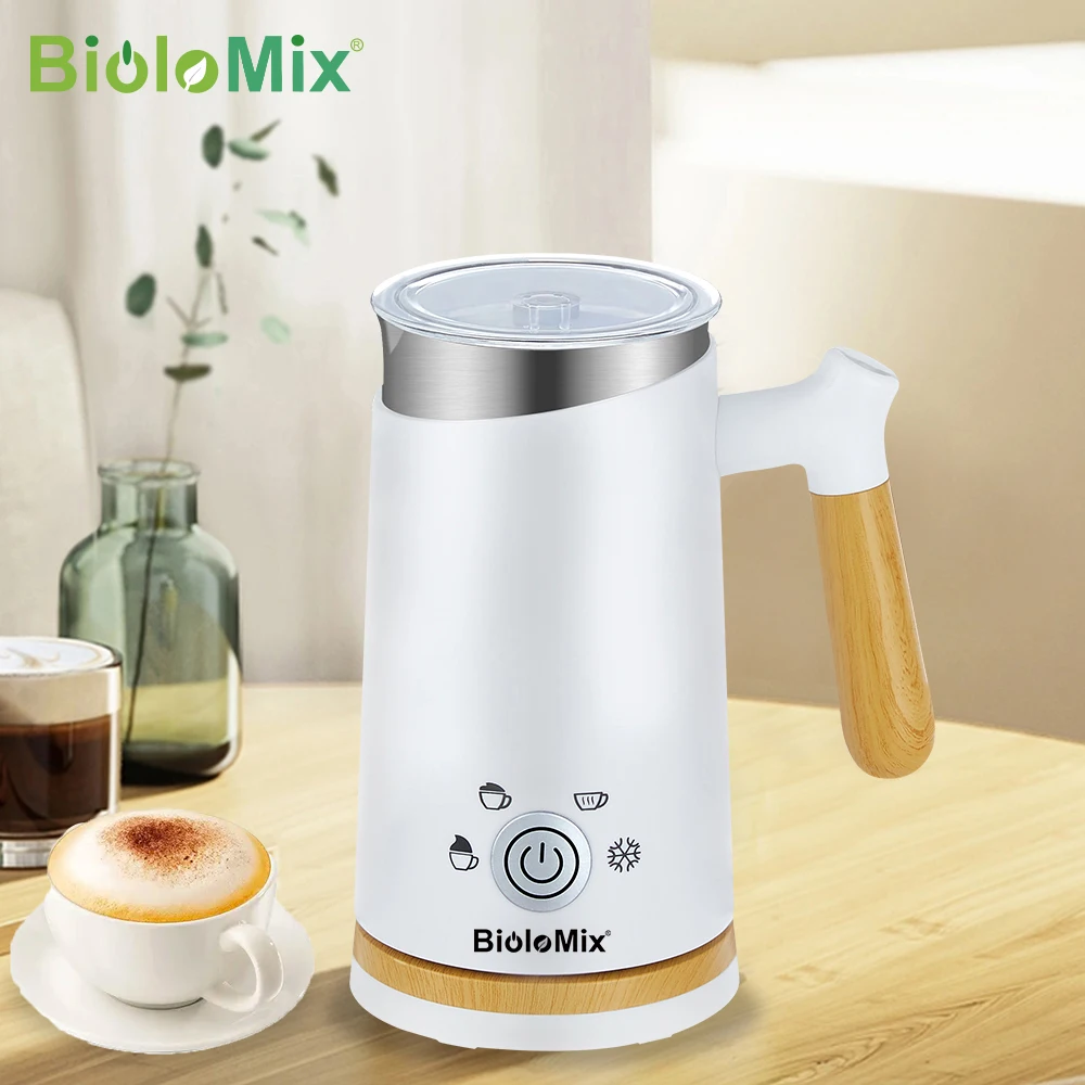 Biolomix Milk Frother 4 In 1 Electric Milk Steamer For Hot And Cold