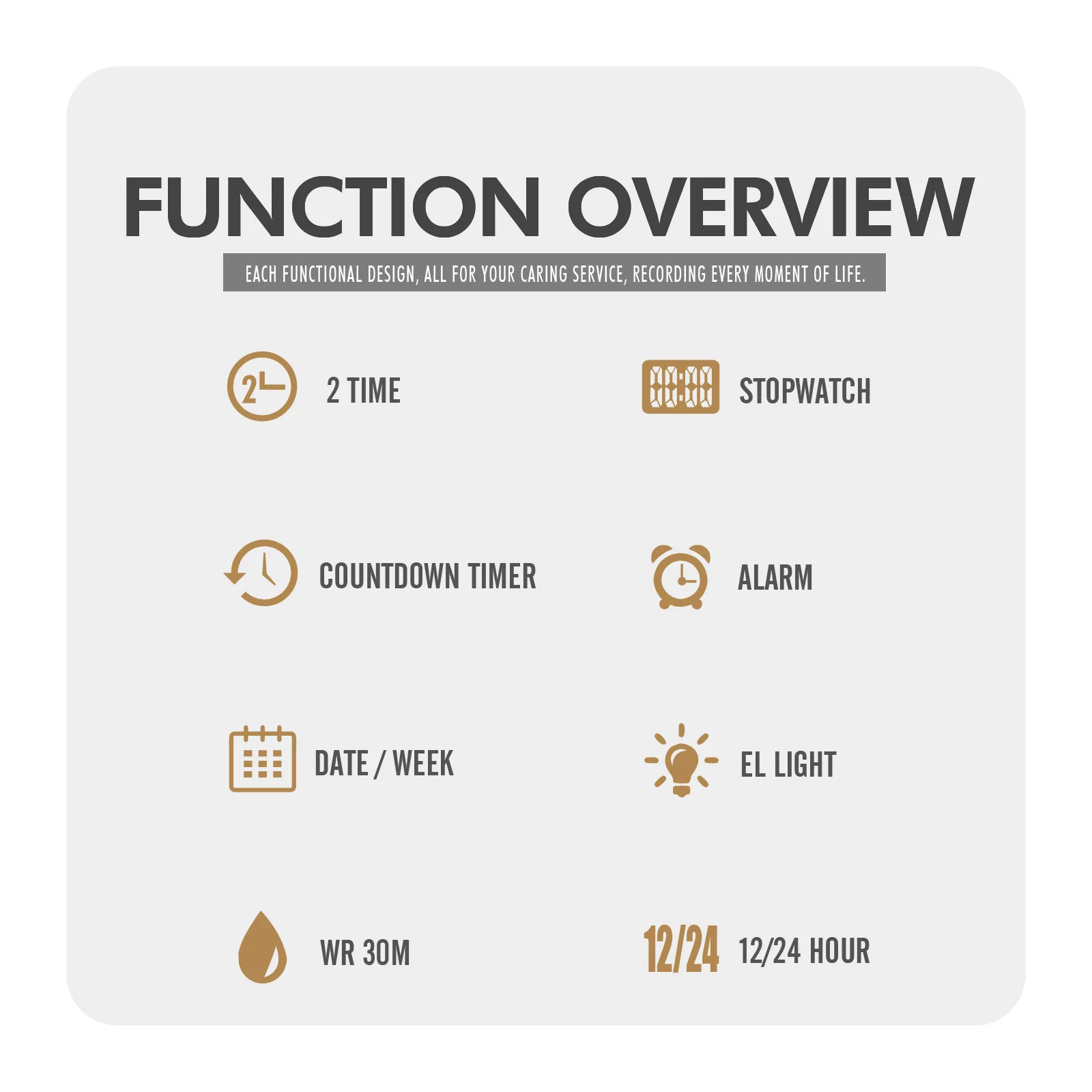 Orologio da polso cronografo impermeabile per studenti, semplice, da uomo, retrò, di lusso, digitale, elettronico, per donne_voghion.com