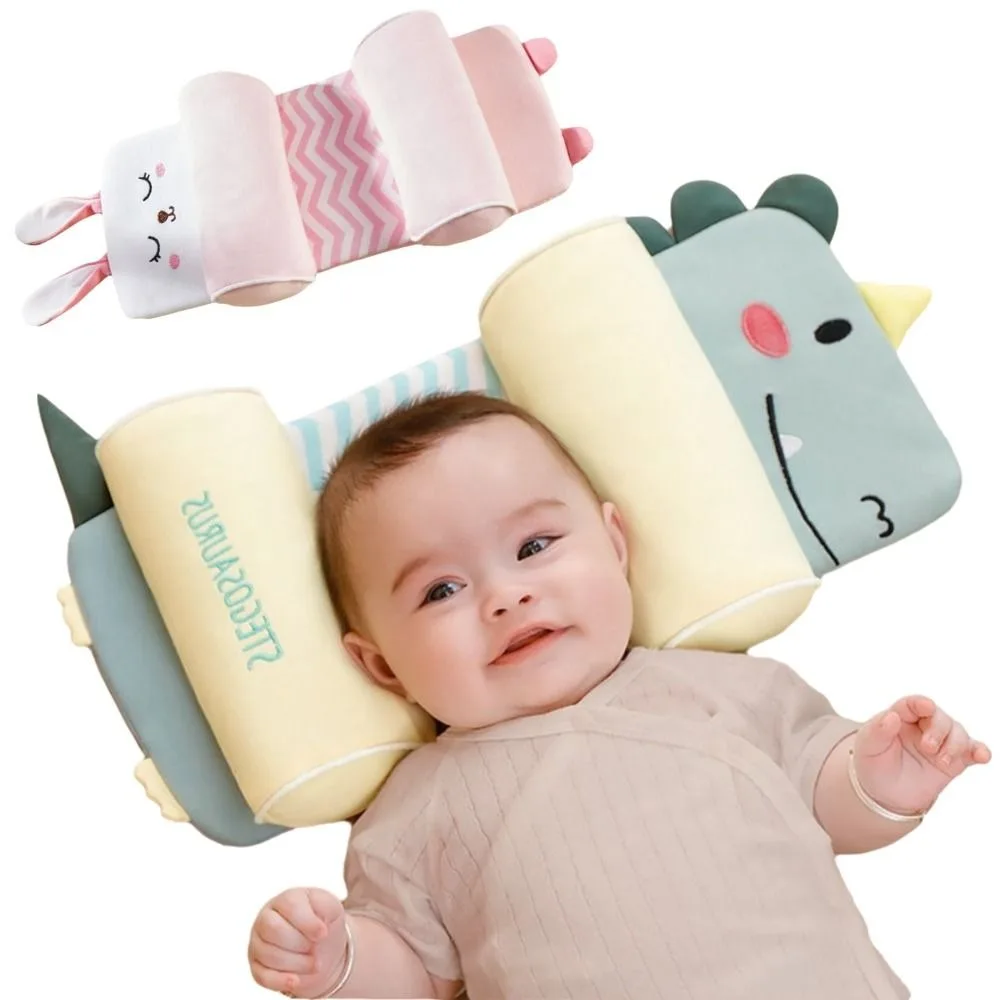 Gối chống bẹp đầu cho bé mẫu khủng long xanh