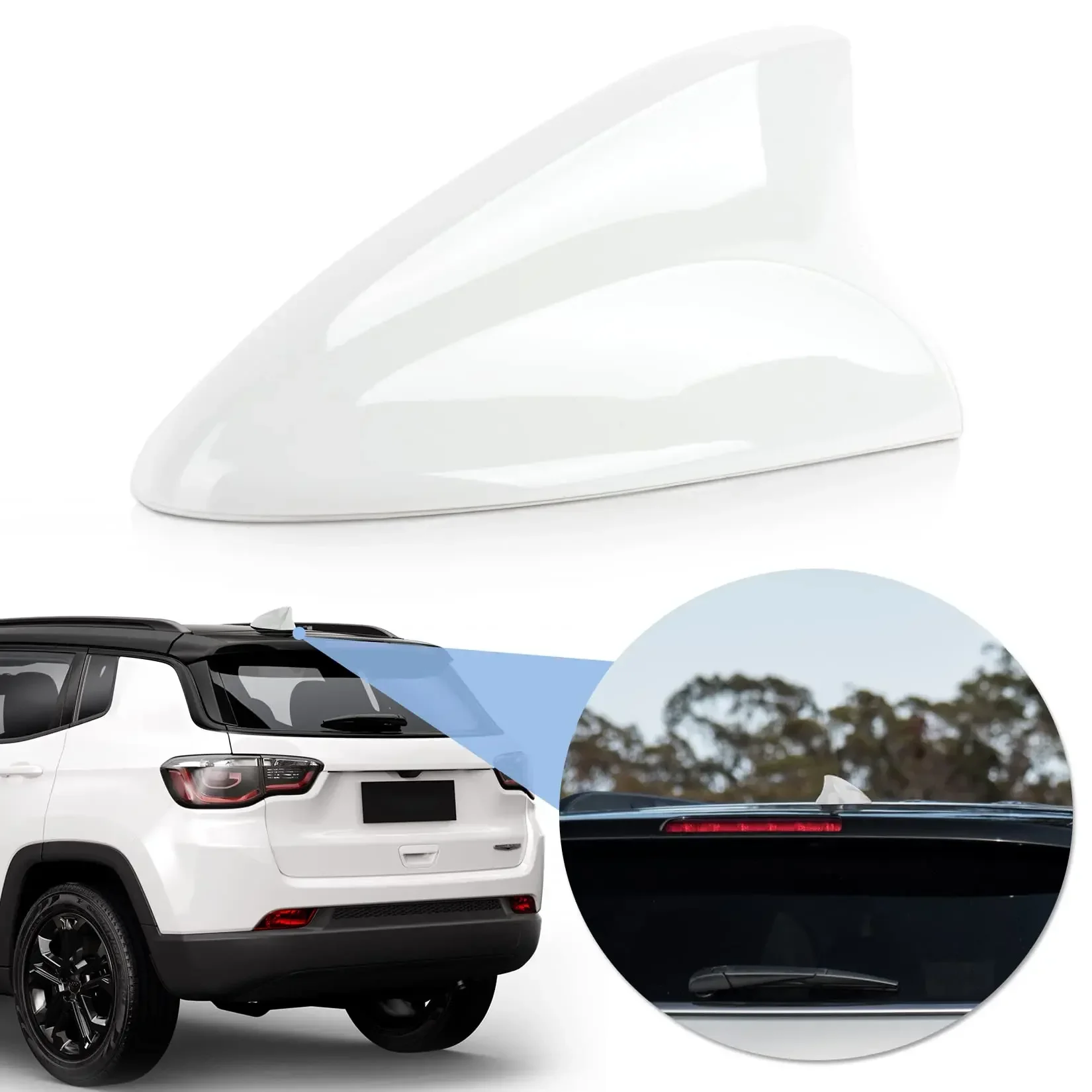 Antenne Aileron Requin Pour Jeep Renegade 2014-2019 – Design Sportif, Imperméable, Boost Signal | Accessoire Tuning Toit - 8