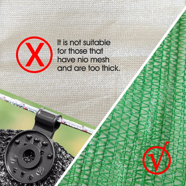 Napárnyékolás Nettó Műanyag Klip Otthoni Kerítés Telepítés Hook Greenhouse Film Clapt Árnyék Háló Bross Sátor Függő Kerti Hozzáférés - Image 3