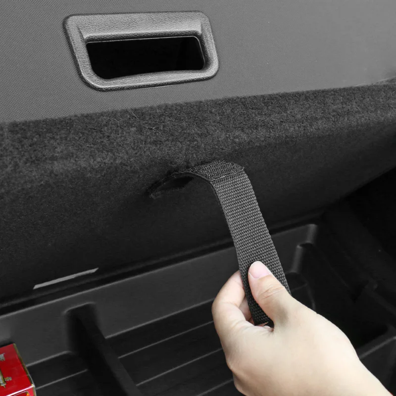 

Rear Trunk Lid Drawstring Black Trunk Rope Racks Accessories For Tesla Model Y Rear Trunk Side Storage Box with Cover Auto Parts