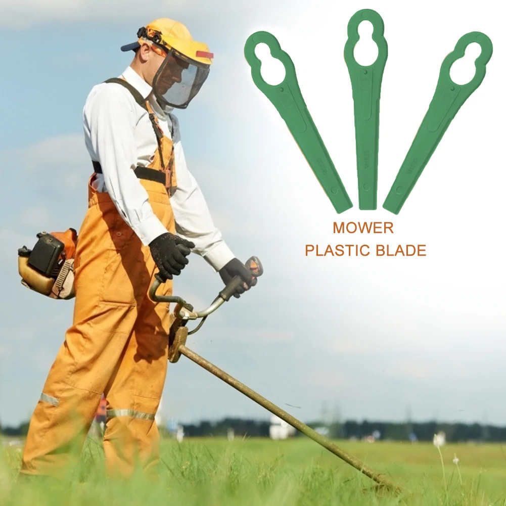 Grass Trimmer Blade 30Pcs Plastic Blade Practical for Ferrex Aldi FAR 20-1 97699 for Home Garden Yard