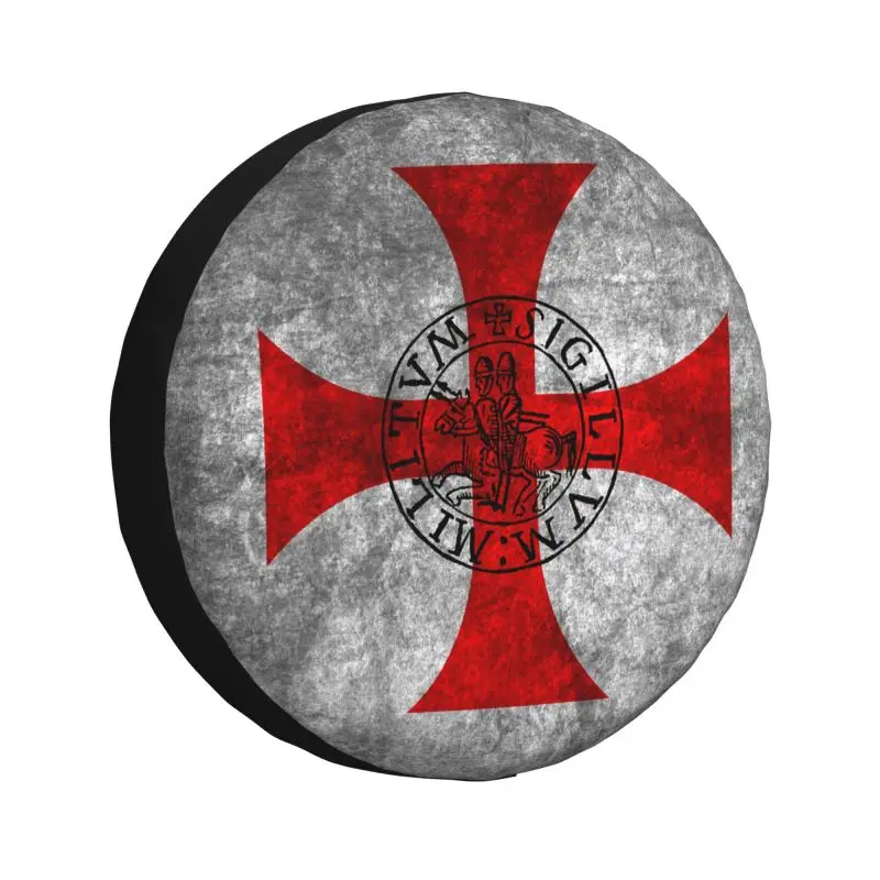 

Templars Flag Spare Wheel Tire Cover for Grand Cherokee Cross Jeep RV SUV 4WD 4x4 Vehicle Accessories 14" 15" 16" 17"