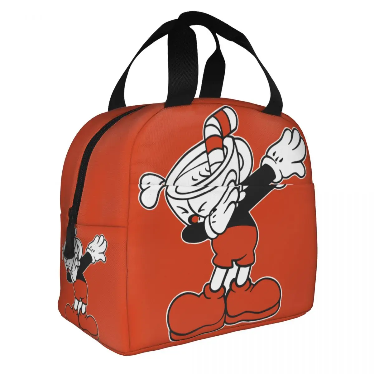 

The Cuphead Still Life Cup Insulated Lunch Bag Thermal Bag Reusable Game Anime Large Tote Lunch Box Food Storage Bags Picnic