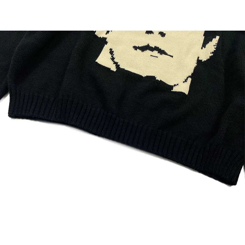★TRILLION★2025SS★Gothic Graphic Washing Knitwear★3色 MUSINSA | TRILLION Gothic Graphic Washed Jacquard Knit [Black]