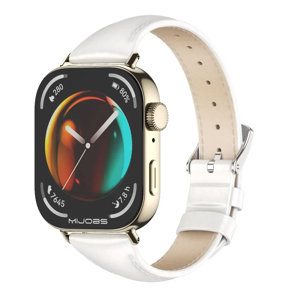 Premium Leather Wristband for Smart Watch - Soft and Durable Strap Accessory