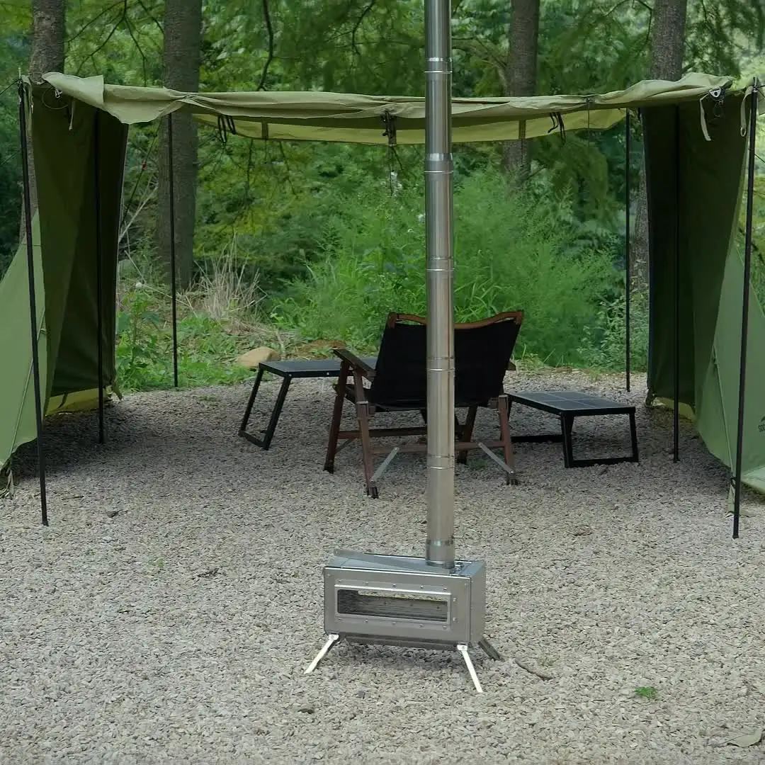 Soomloom Foldable tabletop wood-burning stove camping equipment