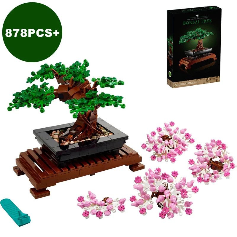 창의적인 분재 나무 꽃 부케 빌딩 블록, MOC 10281 세트, 벽돌 모델 장식, 불멸의 식물 화분 장난감, 어린이 선물