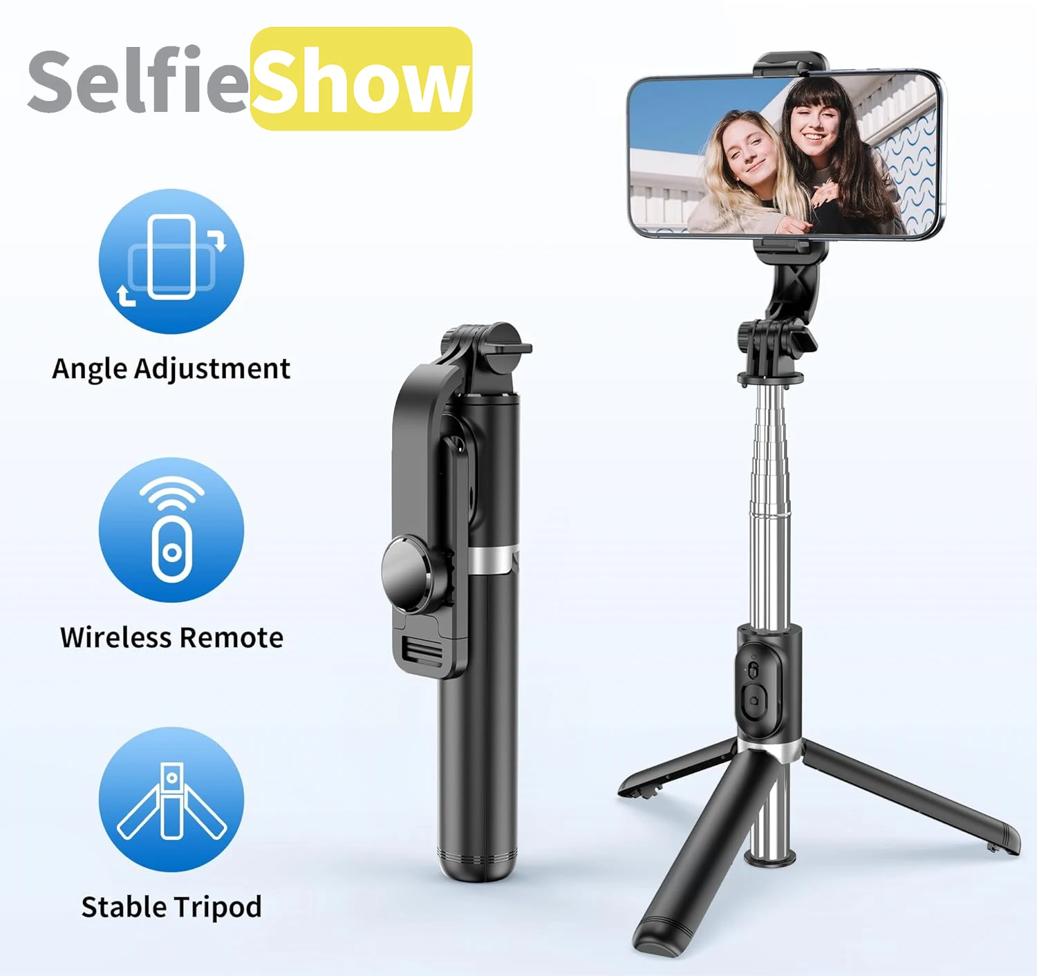 Tripod Bluetooth Yoozon Selfie Stick Tripod Selfieshow Q02 Tripod
