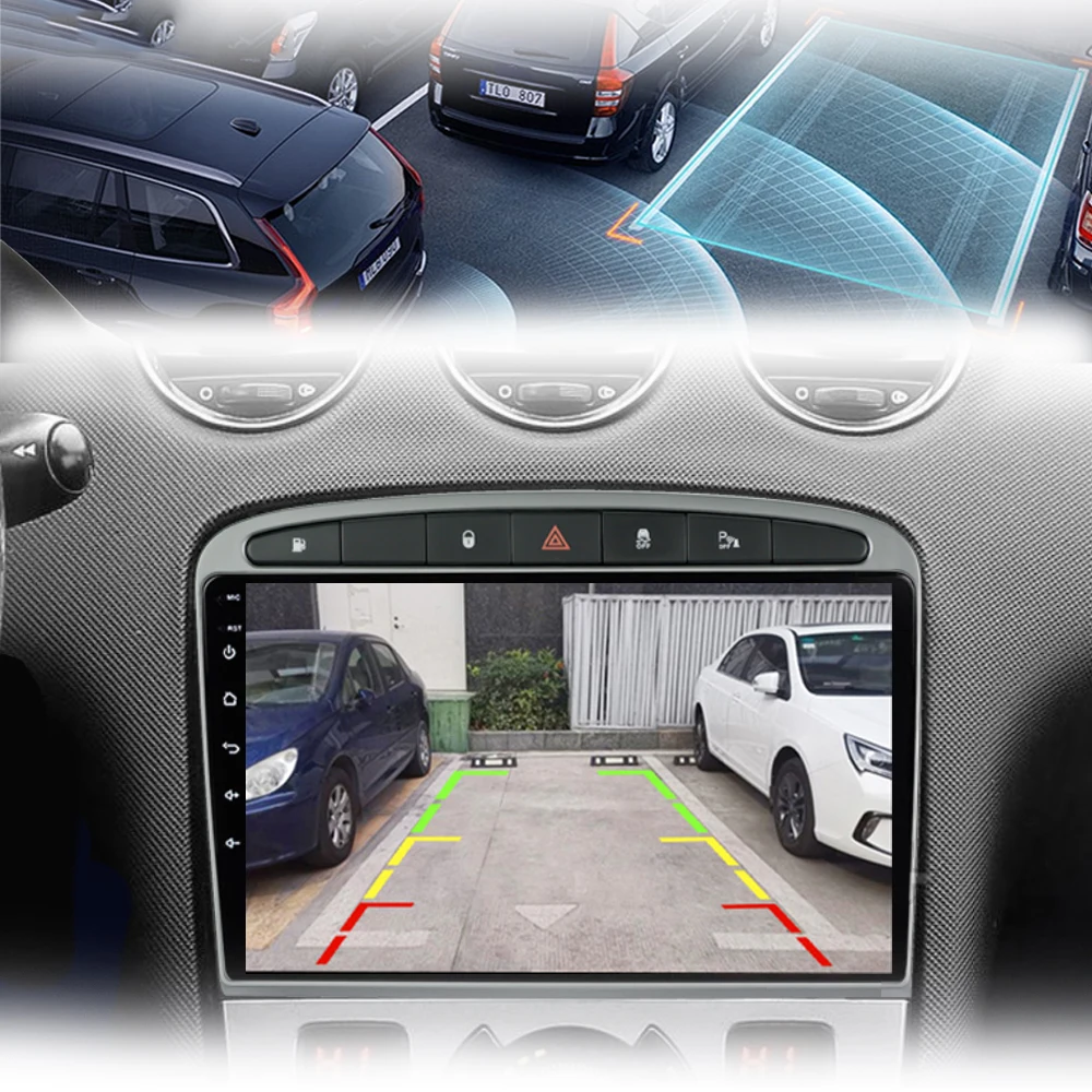   GPS RDS DSP Ƽ̵ ÷̾, Ǫ 408, Ǫ 308, 308SW, 2din, ȵ̵ 10, DVD , 4G + 64G