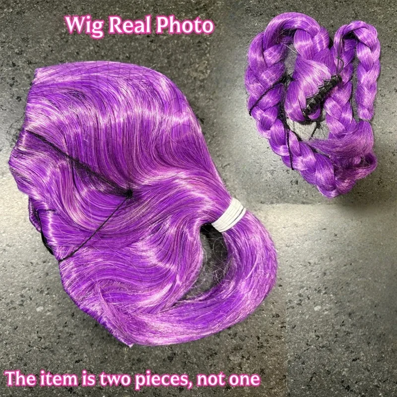 Wigs displayed for costume use